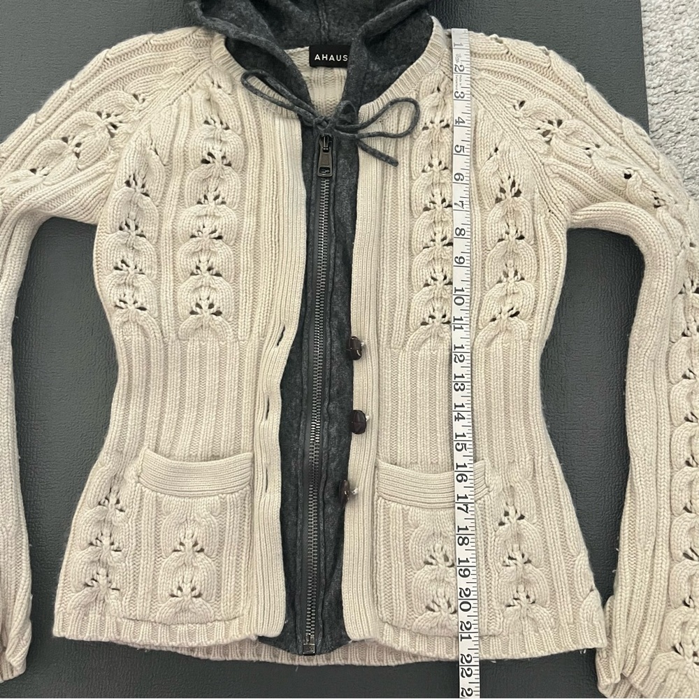 Moncler Webber+Ahaus 2012 Sport Collection Cashmere and wool hooded Cardigan, XS - Picture 5 of 16